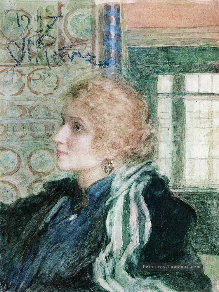 portrait de maria klopushina 1925 Ilya Repin Peintures à l'huile